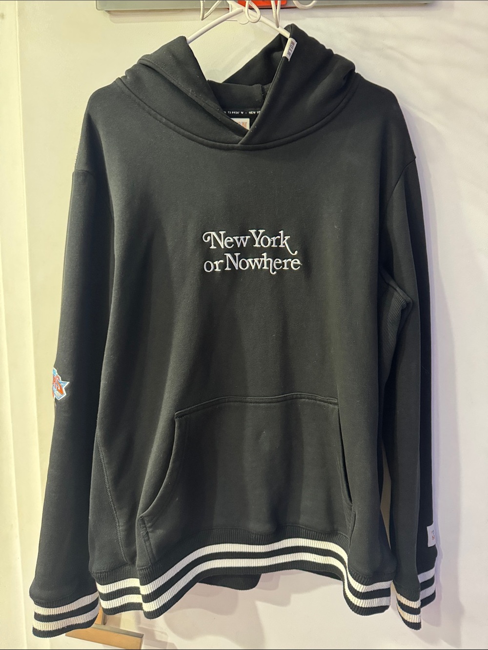 Black "New York or Nowhere" Knicks Hoodie